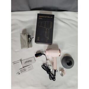 Wavytalk Blow Dryer with Diffuser, Mini Hair Dryer with Folding Handle, 1600W